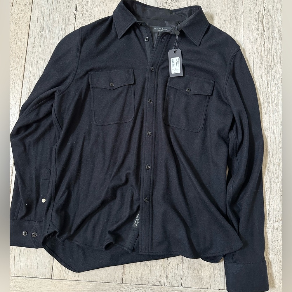 Rag & Bone Black Men's Shirt Jacket